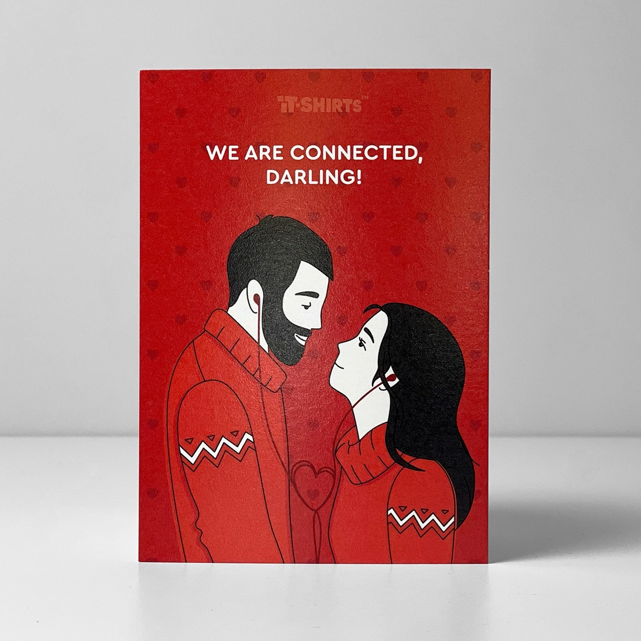 Листівка «We are connected, darling», у чорному конверті