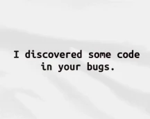 Футболка тестувальника «I discovered some code in your bugs», для прямолінійних QA