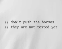 Футболка айтішника «Don’t push the horses», з висловом Усика в код-стилі