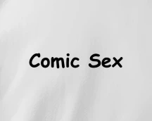 Футболка дизайнера «Comic Sex», коли догрався зі шрифтами